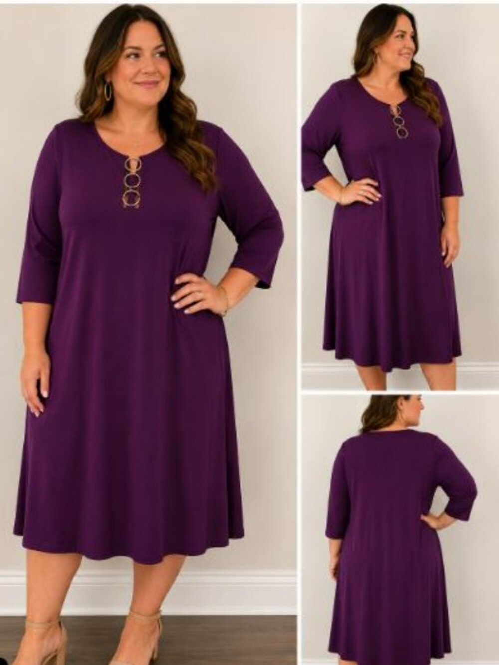 MSK Purple Dress Size 3X